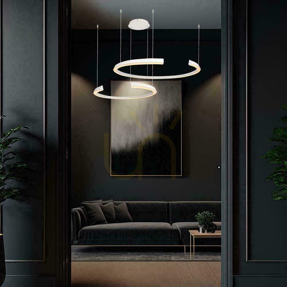 Előadás V-TAC 48W LED-es függesztett lámpatest Dimmelhető fehér VT-7914 3000K 5150lm V-TAC 48W LED-es függesztett lámpatest Dimmelhető fehér VT-7914 3000K 5150lm