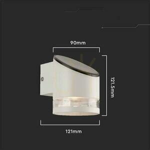 Kerti fali lámpa Solar V-TAC 1W LED fehér IP54 mozgásérzékelő VT-1140 3000K 70lm 3 év garancia 3 év garancia small 2