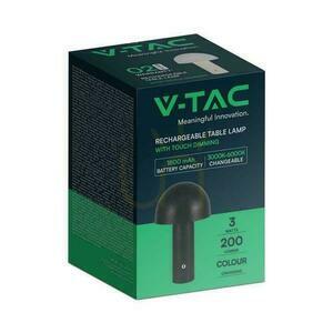 V-TAC 1W LED éjjeliszekrény lámpa 25cm USB töltés Dimmelhető fekete VT-1047 3000K-6000K 200lm. small 3