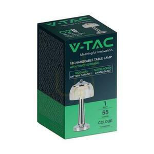 V-TAC 1W LED 26cm-es asztali éjjeli lámpa USB töltés Dimmelhető arany VT-1048 3000K-6000K 55lm. small 4