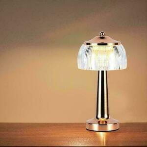 V-TAC 1W LED 26cm-es asztali éjjeli lámpa USB töltés Dimmelhető arany VT-1048 3000K-6000K 55lm. small 9