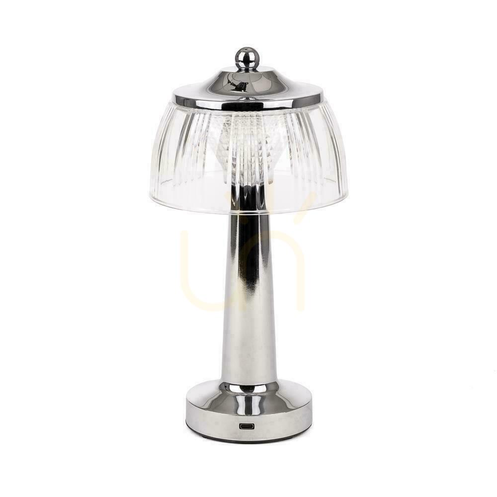 Kijelző V-TAC VT-1048 LED asztali lámpa 1W USB szabályozható króm 3000–6000K V-TAC VT-1048 LED asztali lámpa 1W USB szabályozható króm 3000–6000K
