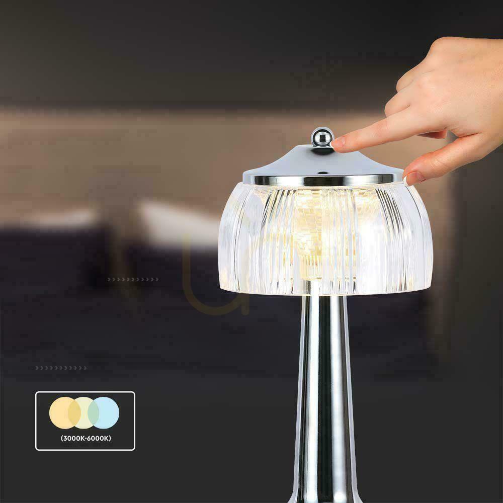 Kilátás V-TAC VT-1048 LED asztali lámpa 1W USB szabályozható króm 3000–6000K V-TAC VT-1048 LED asztali lámpa 1W USB szabályozható króm 3000–6000K