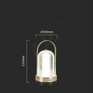 V-TAC 1W LED éjjeliszekrény asztali lámpa 22cm USB töltés Dimmelhető arany VT-1057 3000K-6000K 55lm 4 V-TAC 1W LED éjjeliszekrény asztali lámpa 22cm USB töltés Dimmelhető arany VT-1057 3000K-6000K 55lm small 4