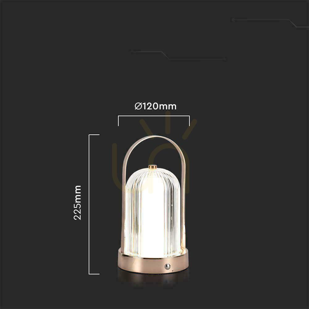Előnézet V-TAC 1W LED éjjeliszekrény asztali lámpa 22cm USB töltés Dimmelhető matt arany VT-1057 3000K-6000K 55lm V-TAC 1W LED éjjeliszekrény asztali lámpa 22cm USB töltés Dimmelhető matt arany VT-1057 3000K-6000K 55lm