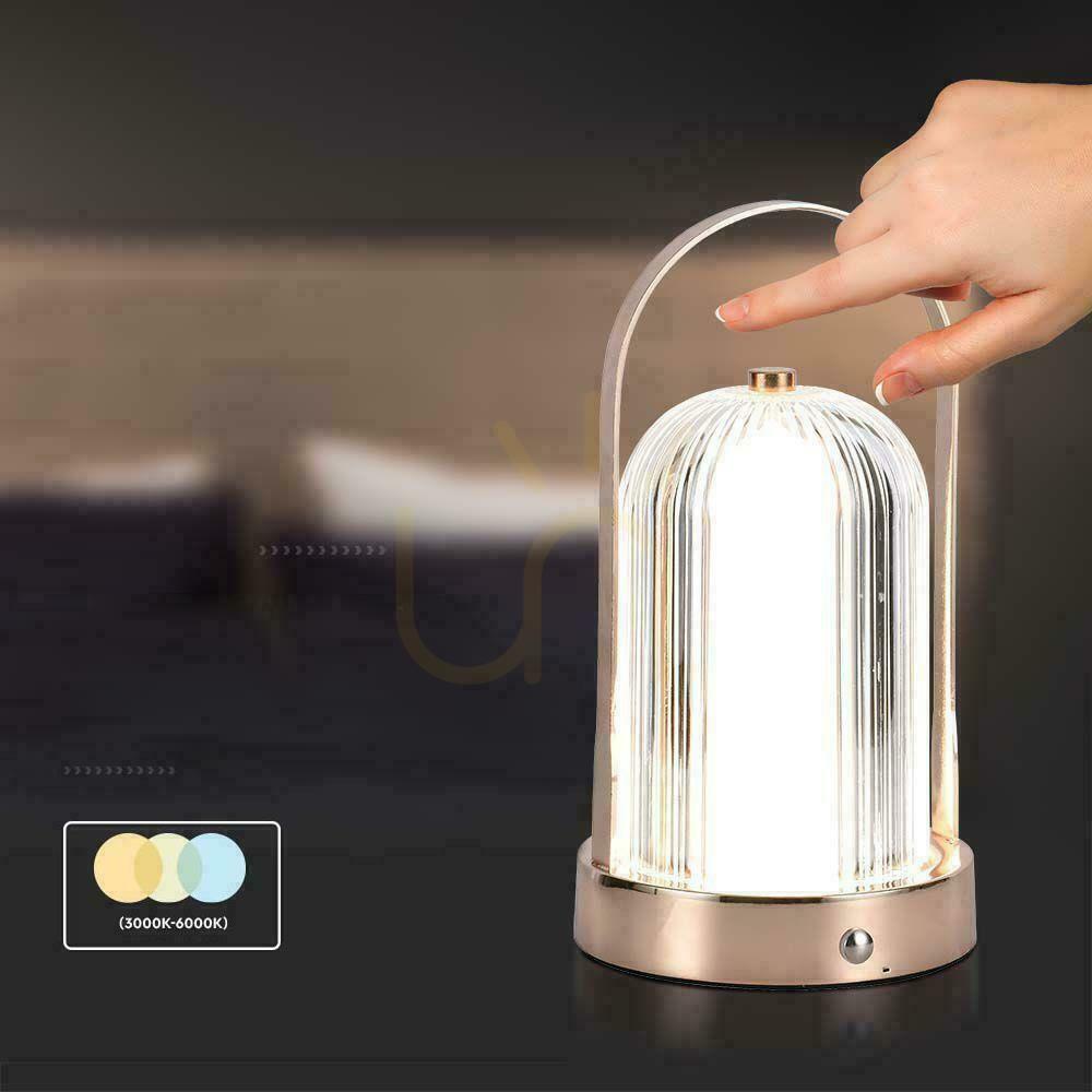 Kijelző V-TAC 1W LED éjjeliszekrény asztali lámpa 22cm USB töltés Dimmelhető matt arany VT-1057 3000K-6000K 55lm V-TAC 1W LED éjjeliszekrény asztali lámpa 22cm USB töltés Dimmelhető matt arany VT-1057 3000K-6000K 55lm