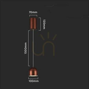 V-TAC LED függesztett lámpatest 8.5W 162cm Bronz VT-7794 3000K 850lm 4 V-TAC LED függesztett lámpatest 8.5W 162cm Bronz VT-7794 3000K 850lm small 4