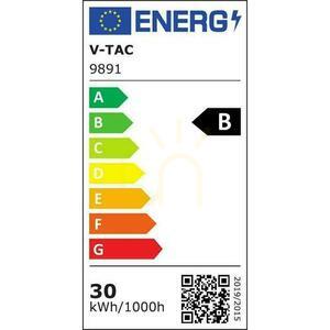 V-TAC LED projektor 30W 185Lm/W Fekete VT-4435 6500K 5550lm small 8