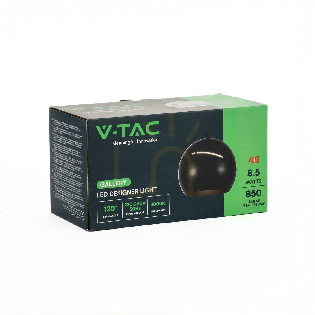 Előnézet V-TAC LED függesztett lámpatest 8.5W 150cm Állítható Fekete VT-7797 3000K 850lm V-TAC LED függesztett lámpatest 8.5W 150cm Állítható Fekete VT-7797 3000K 850lm