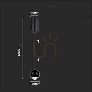 V-TAC LED függesztett lámpatest 6W állítható 200cm Fekete VT-7508 3000K 500lm 2 V-TAC LED függesztett lámpatest 6W állítható 200cm Fekete VT-7508 3000K 500lm small 2