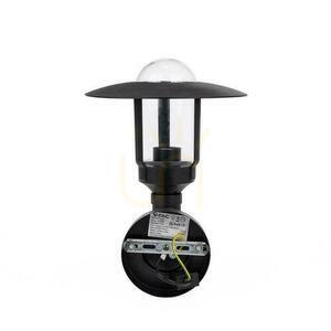 Kerti lámpatest V-TAC E27 fali lámpa Fekete MAT IP44 VT-1158 3 év garancia small 2