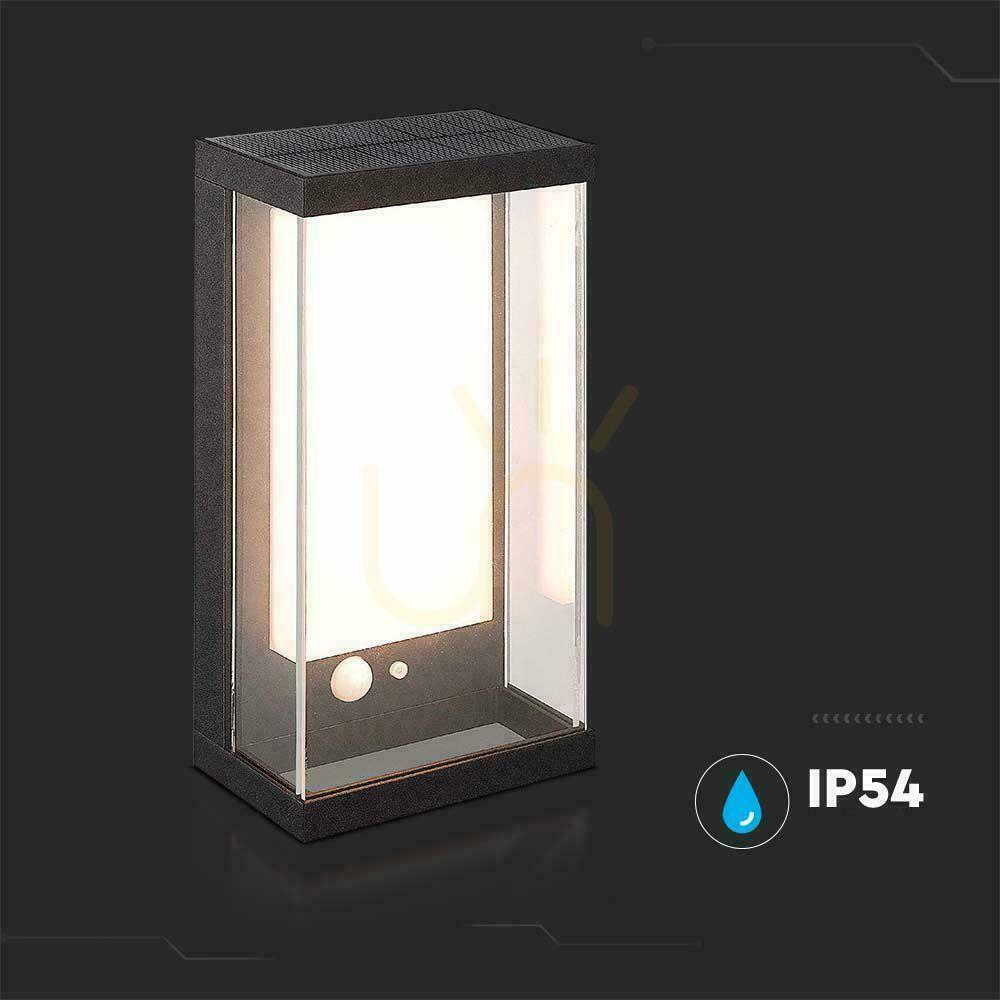 Előadás V-TAC 1W LED mozgásérzékelő IP65 fekete VT-1193 3000K 95lm napelemes fali kerti fali lámpa. V-TAC 1W LED mozgásérzékelő IP65 fekete VT-1193 3000K 95lm napelemes fali kerti fali lámpa.
