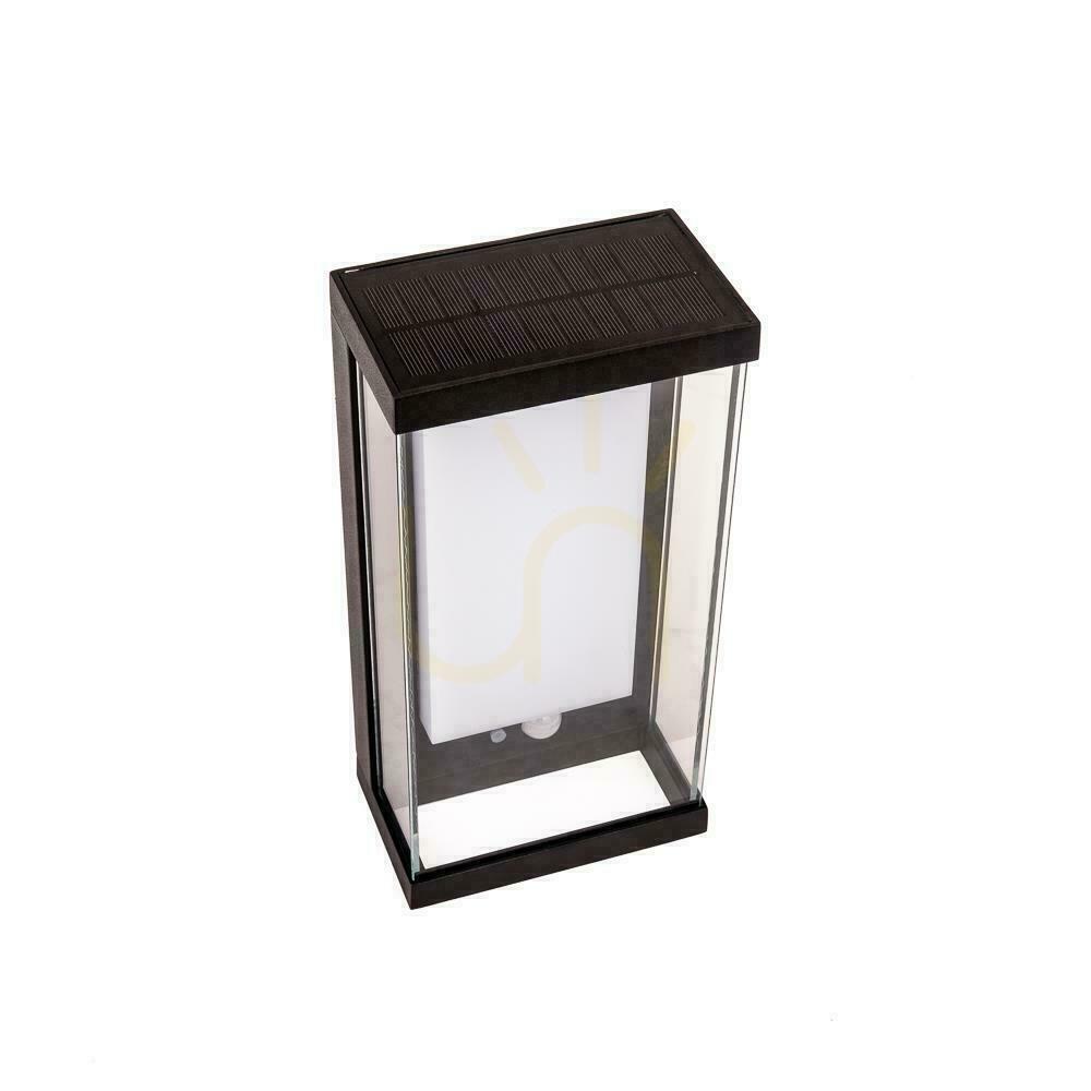 Kijelző Kerti fali lámpa Solar V-TAC 1W LED mozgásérzékelő IP65 szürke antracit VT-1193 3000K 95lm Kerti fali lámpa Solar V-TAC 1W LED mozgásérzékelő IP65 szürke antracit VT-1193 3000K 95lm