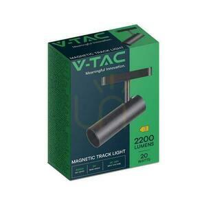 Lámpatest projektor mágneses sínrendszer 48V V-TAC 20W LED 34st VT-4221 6400K 2200lm 3 év garancia 3 év garancia small 5