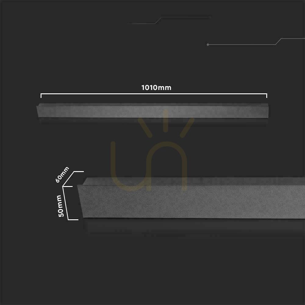 Kilátás LED Line V-TAC 16W IP65 Fekete 100cm VT-1176 3000K 2035lm Falra szerelhető. LED Line V-TAC 16W IP65 Fekete 100cm VT-1176 3000K 2035lm Falra szerelhető.