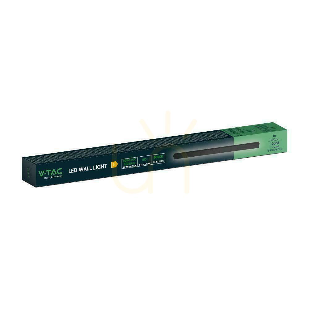 Jelölje be LED Line V-TAC 16W IP65 antracit színű 100cm-es falilámpa VT-1176 4000K 2250lm. LED Line V-TAC 16W IP65 antracit színű 100cm-es falilámpa VT-1176 4000K 2250lm.
