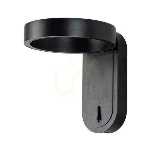 Jelölje be V-TAC 5W falra szerelhető fekete IP65 VT-1180 3000K+4000K 600lm fali lámpa.