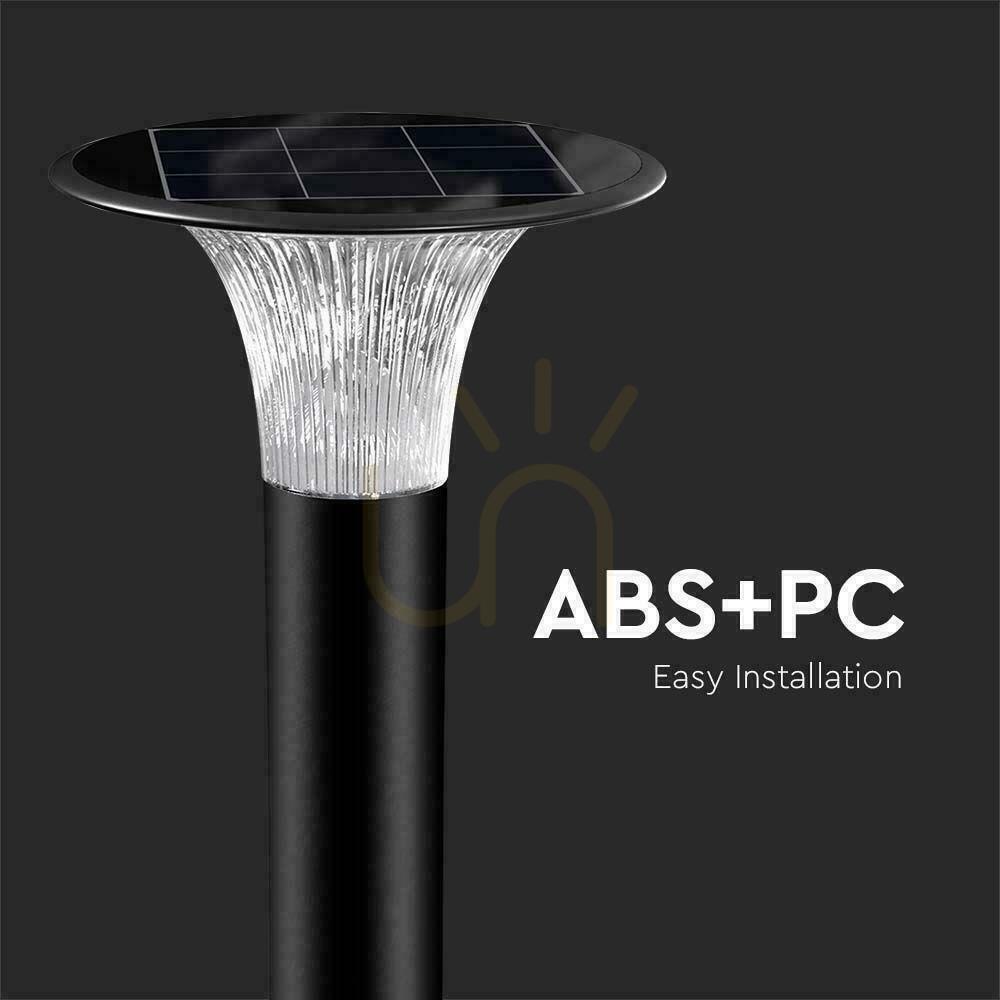 Kilátás V-TAC 15W LED Solar Garden Pole IP65 CCT mozgásérzékelő fekete 88cm VT-413 6000K + 4000K 2200lm 3 év garancia 3 év garancia V-TAC 15W LED Solar Garden Pole IP65 CCT mozgásérzékelő fekete 88cm VT-413 6000K + 4000K 2200lm 3 év garancia 3 év garancia