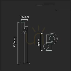V-TAC 4W LED kerti oszlop 100CM fehér IP44 VT-1187 4000K 390lm. 2 V-TAC 4W LED kerti oszlop 100CM fehér IP44 VT-1187 4000K 390lm. small 2