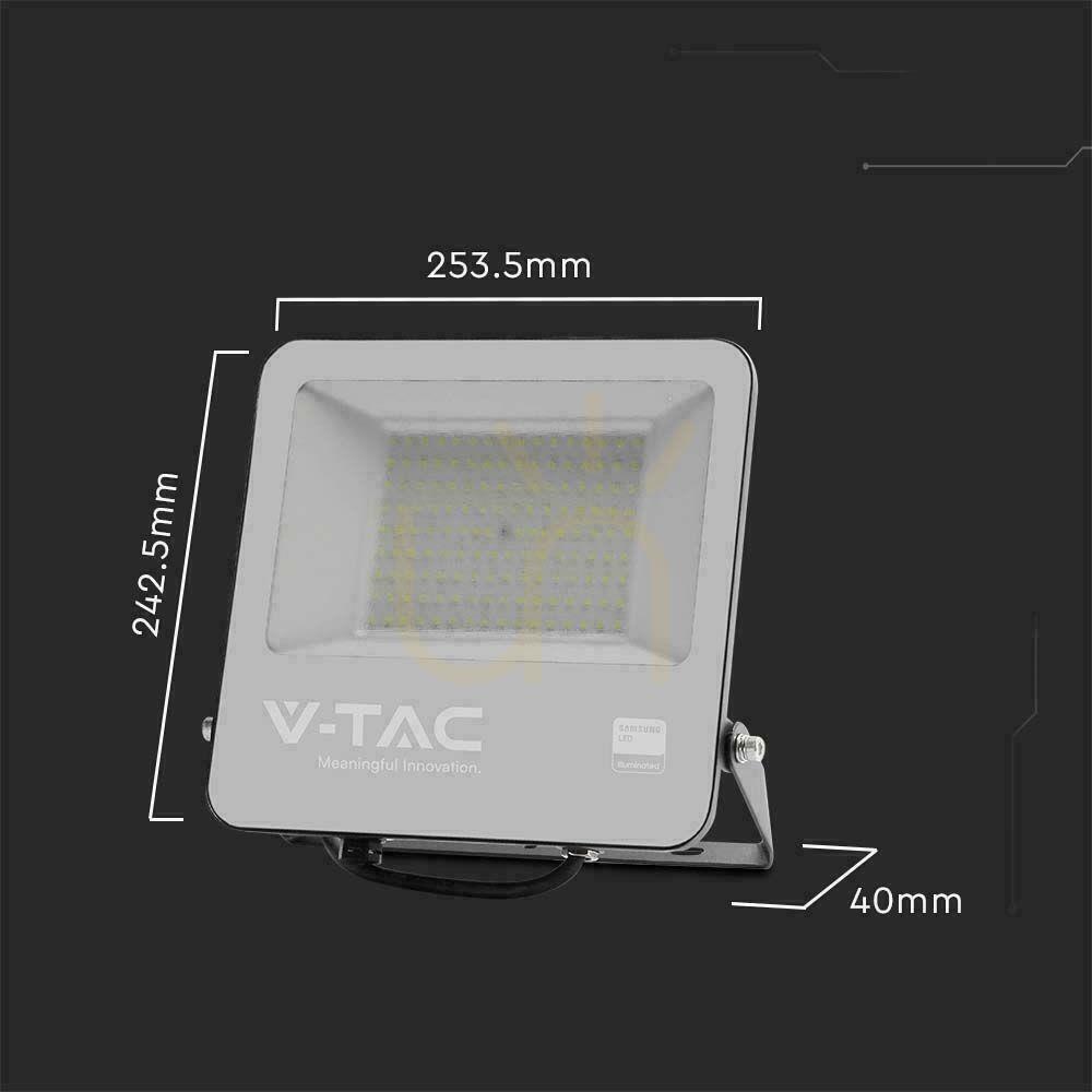 Előadás LED projektor V-TAC 100W 135Lm/W SAMSUNG CHIP Fekete VT-44101 6500K 11480lm 5 év garancia LED projektor V-TAC 100W 135Lm/W SAMSUNG CHIP Fekete VT-44101 6500K 11480lm 5 év garancia