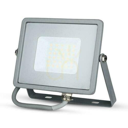 Jelölje be V-TAC VT-30-G LED reflektor 30 W 3000 K 2400 lm szürke, SKU 454