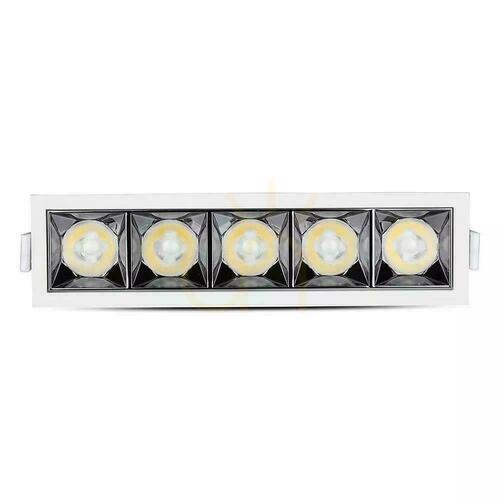Jelölje be V-TAC Downlight SAMSUNG CHIP 20W UGR19 CRI90+ 12st VT-2-21 5700K 1600lm 5 év garancia lámpatest