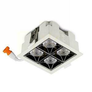 V-TAC Downlight VT-2-16-1 fehér süllyesztett LED lámpatest 16 W 5700 K 1280 lm small 0