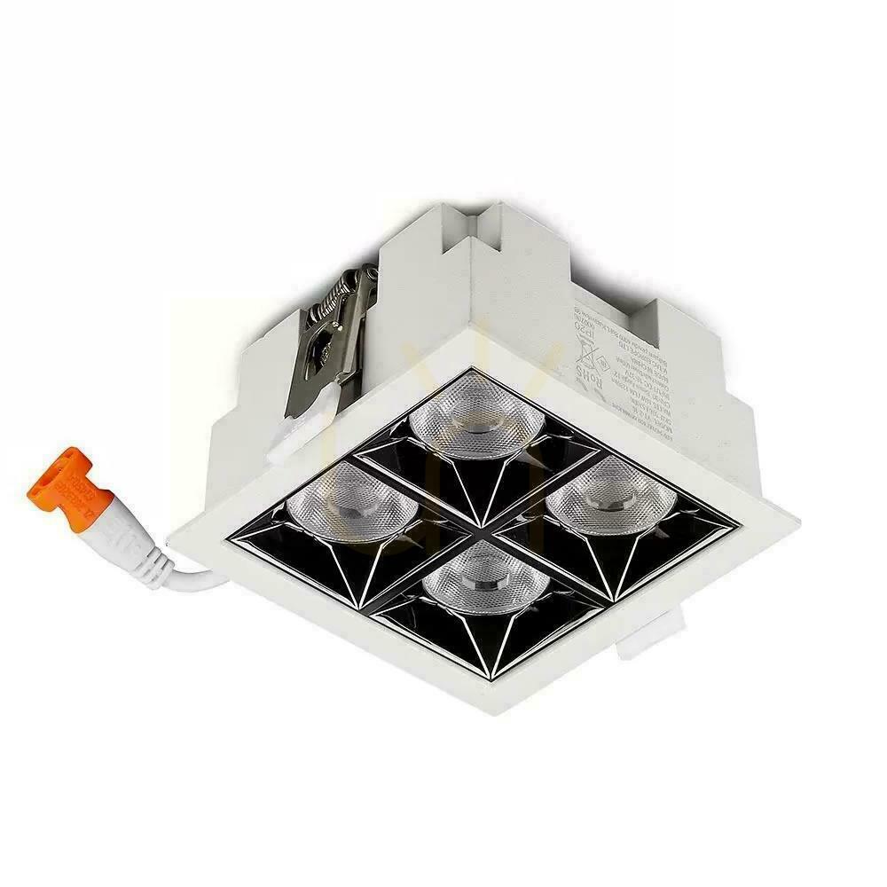 Jelölje be V-TAC Downlight SAMSUNG CHIP 16W UGR19 CRI90+ 36st VT-2-16-1 4000K 1280lm 5 év garancia lámpatest V-TAC Downlight SAMSUNG CHIP 16W UGR19 CRI90+ 36st VT-2-16-1 4000K 1280lm 5 év garancia lámpatest