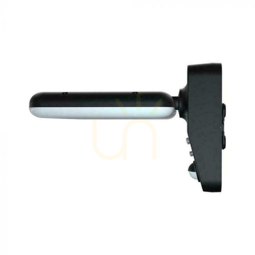 Előnézet V-TAC 15W CCT mozgásérzékelő IP65 fekete VT-414 4000K-6000K 2000lm napelemes fali kerti fali lámpa. V-TAC 15W CCT mozgásérzékelő IP65 fekete VT-414 4000K-6000K 2000lm napelemes fali kerti fali lámpa.