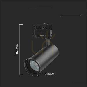 3F V-TAC 30W LED buszrendszeri lámpatest 35st CCT CRI90+ Fekete VT-47030 2700K-4000K-6500K 2900lm 2700K-4000K-6500K 2900lm small 3