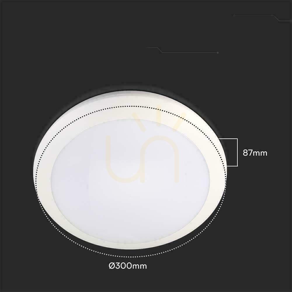 Jelölje be Plafond V-TAC 20W LED kerek IP44 mozgásérzékelő mikrohullámú IK10 30cm fehér VT-8222 3000K-4000K-6000K 1800lm 5 év garancia 5 év garancia Plafond V-TAC 20W LED kerek IP44 mozgásérzékelő mikrohullámú IK10 30cm fehér VT-8222 3000K-4000K-6000K 1800lm 5 év garancia 5 év garancia