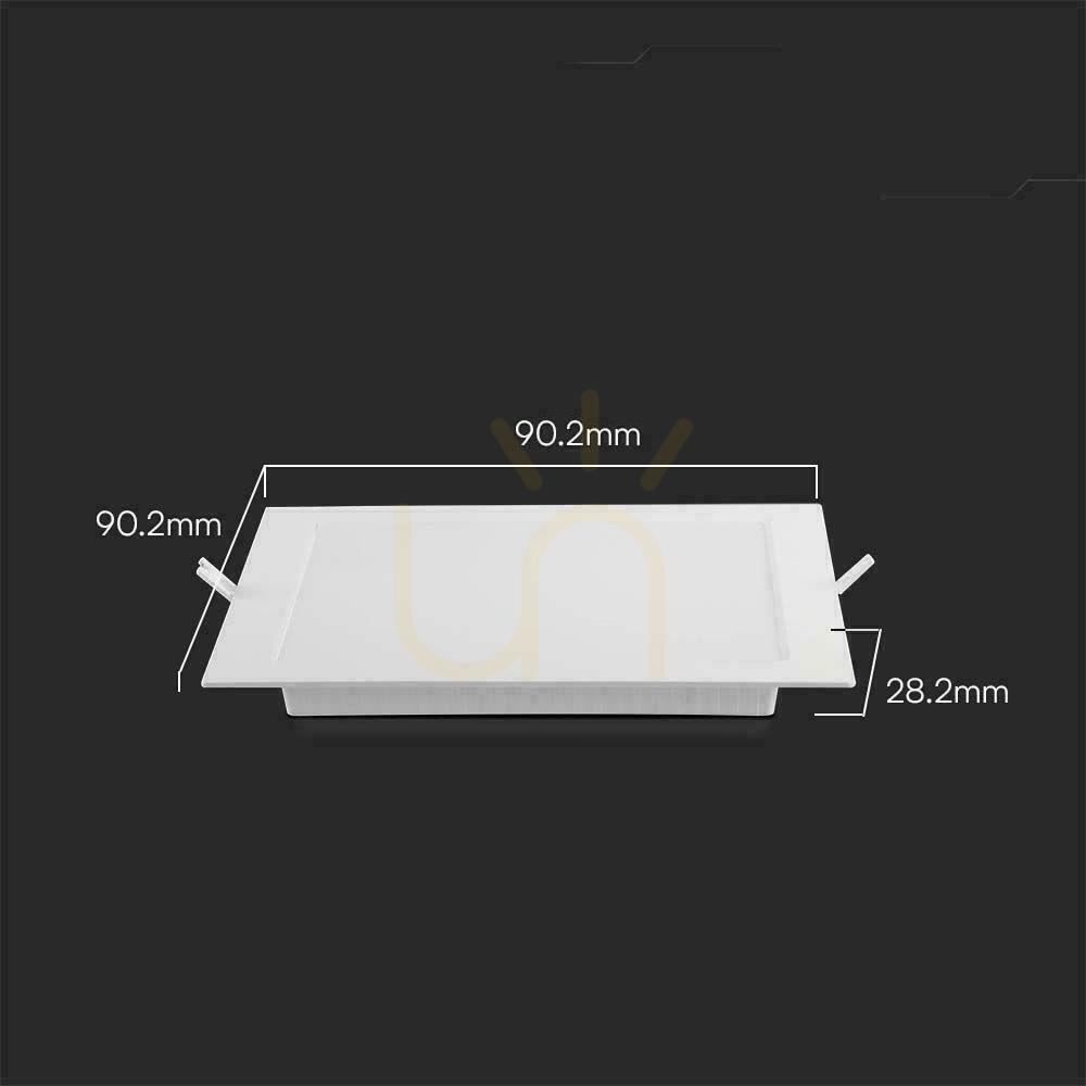 Jelölje be V-TAC LED panel süllyesztett prémium lámpa 3W négyzet 90x90 VT-61003 3000K 330lm. V-TAC LED panel süllyesztett prémium lámpa 3W négyzet 90x90 VT-61003 3000K 330lm.