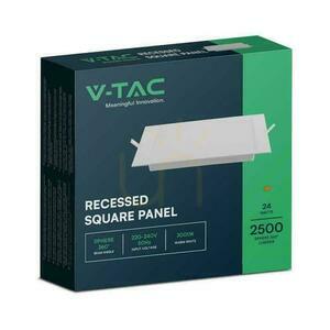 V-TAC süllyesztett LED Panel Premium Downlight 24W négyzet 300x300 VT-61024 4000K 2640lm. small 4