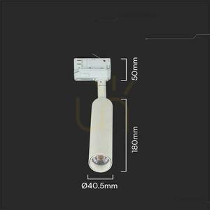 V-TAC VT-407 LED sínes spotlámpa, 3 fázisú, 7 W, 4000 K, 700 lm, fehér small 5
