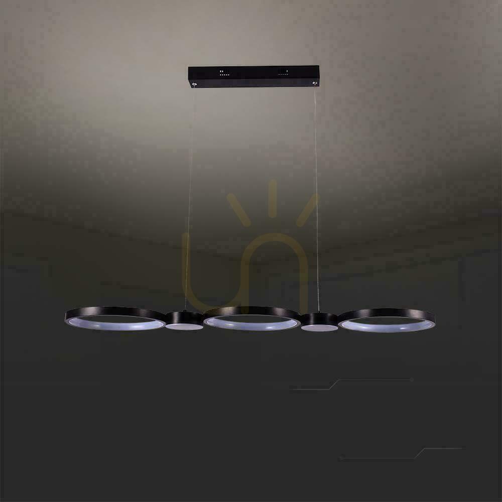 Előnézet V-TAC 38W LED függesztett lámpatest Fekete VT-7820 3000K 4560lm V-TAC 38W LED függesztett lámpatest Fekete VT-7820 3000K 4560lm