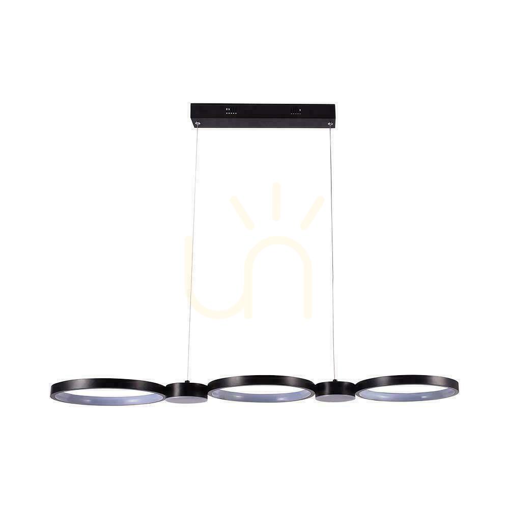 Jelölje be V-TAC 38W LED függesztett lámpatest Fekete VT-7820 3000K 4560lm V-TAC 38W LED függesztett lámpatest Fekete VT-7820 3000K 4560lm
