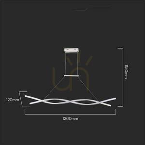 V-TAC 30W LED függesztett lámpatest Fehér VT-7822 4000K 3450lm small 1