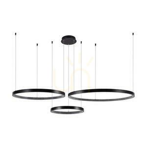 V-TAC 57W LED függesztett lámpatest Fekete VT-7824 3000K 6840lm small 0