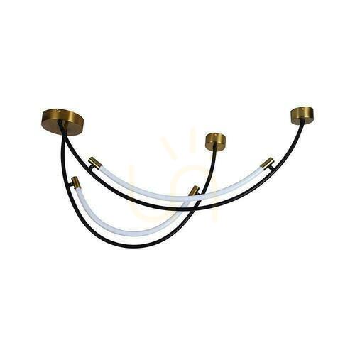 Jelölje be V-TAC 20W LED függesztett lámpatest Fekete VT-7826 3000K 2500lm
