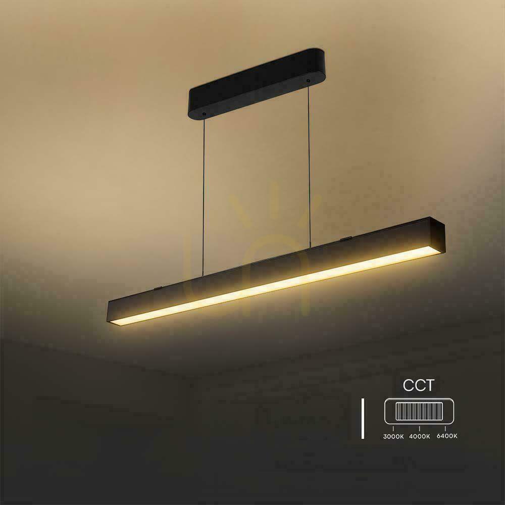 Jelölje be V-TAC LED lineáris SAMSUNG CHIP 40W CCT felfüggesztett 120cm fekete VT-7-44 3000K+4000K+6400K 3400lm 5 év garancia 5 év garancia V-TAC LED lineáris SAMSUNG CHIP 40W CCT felfüggesztett 120cm fekete VT-7-44 3000K+4000K+6400K 3400lm 5 év garancia 5 év garancia