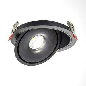 V-TAC LED billenő downlight 12W LED COB CRI90+ CCT fekete VT-2512 3000K-4000K-6400K 785lm small 1