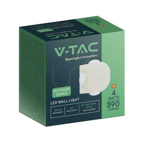 Jelölje be Fali V-TAC 4W LED-es lámpatest IP54 fehér VT-2544 3000K 390lm