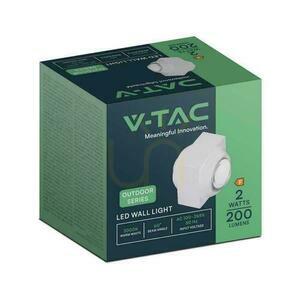 Falra szerelt, felülről lefelé szerelhető V-TAC 2W LED lámpatest IP54 fehér VT-2503 4000K 200lm small 3