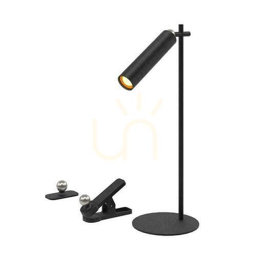 Jelölje be V-TAC 4 az 1-ben asztali lámpa 37cm háttérképes felcsatolható zseblámpa 3W LED fekete VT-7413 4000K 300lm
