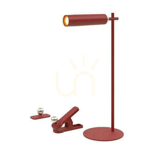 Jelölje be V-TAC 4 az 1-ben asztali lámpa 37cm tapéta klipszes zseblámpa 3W LED piros VT-7413 4000K 300lm