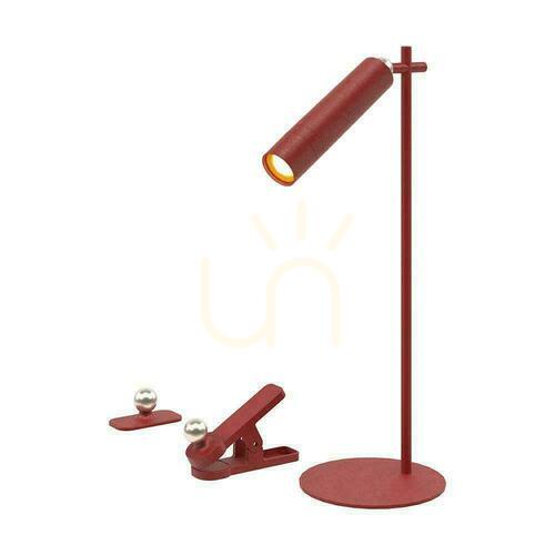 Jelölje be V-TAC 4 az 1-ben asztali lámpa 37cm tapéta klipszes zseblámpa 3W LED piros VT-7413 4000K 300lm