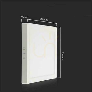 V-TAC felszíni LED Panel Premium Downlight 18W négyzet 220x220 VT-61018 3000K 1850lm. small 3