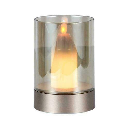 Jelölje be V-TAC gyertyafény éjszakai lámpa 3W LED töltés USB dimmelhető arany VT-7564 3000K 110lm.