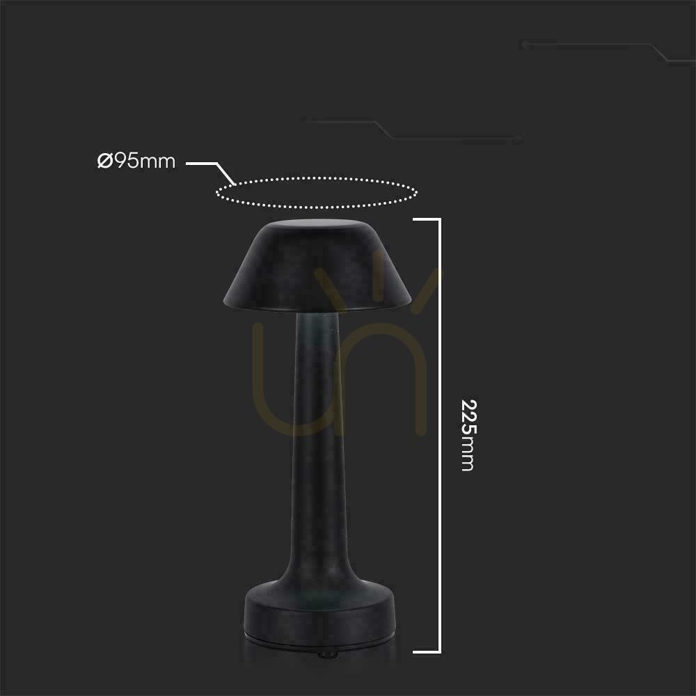 Előnézet V-TAC 2W LED 23cm USB töltés CCT dimmelhető éjjeliszekrény asztali lámpa fekete VT-7566 3000K-6000K 40lm 3000K-6000K 40lm V-TAC 2W LED 23cm USB töltés CCT dimmelhető éjjeliszekrény asztali lámpa fekete VT-7566 3000K-6000K 40lm 3000K-6000K 40lm