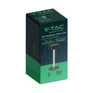 V-TAC 3W LED éjjeliszekrény asztali lámpa 23cm USB töltés CCT fényerőszabályzó fekete VT-7567 3000K-6000K 210lm 1 V-TAC 3W LED éjjeliszekrény asztali lámpa 23cm USB töltés CCT fényerőszabályzó fekete VT-7567 3000K-6000K 210lm small 1